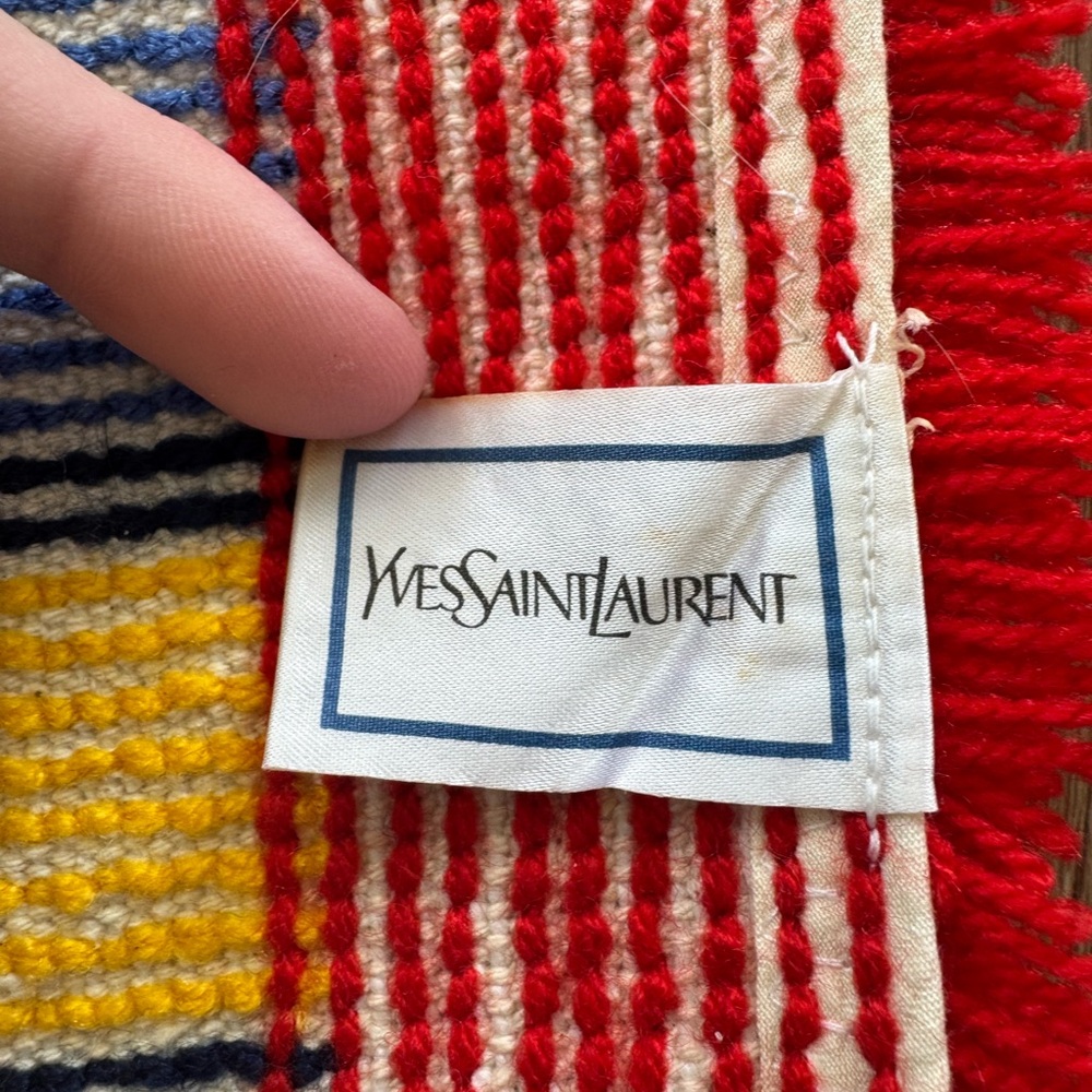 Vintage YSL Yves Saint Laurent Bath Rug Mat 60’s 70’s Deadstock Japan 25x19 - Picture 8 of 9